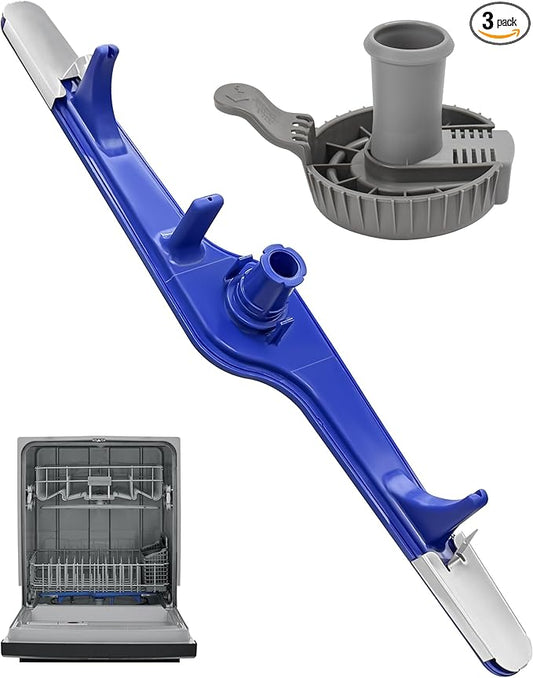 5304517203 1545680 Dishwasher Lower Spray Arm Set-Complete with 5304518968 Support & 5304506518 Filter-Compatible with Frigidaire Kenmore 154568002 154414101 154250901 EAP12585623 4840174 154250801