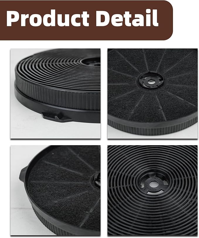 4-Pack CFK1-TM Range Hood Charcoal Filter, Compatible with Cosmo UMC30/UC30 & Tieasy JOEAONZ FIREGAS Range Hoods – Direct Replacement for USGDCF-G YYCF02 CC170 Carbon Filters (4PCS)