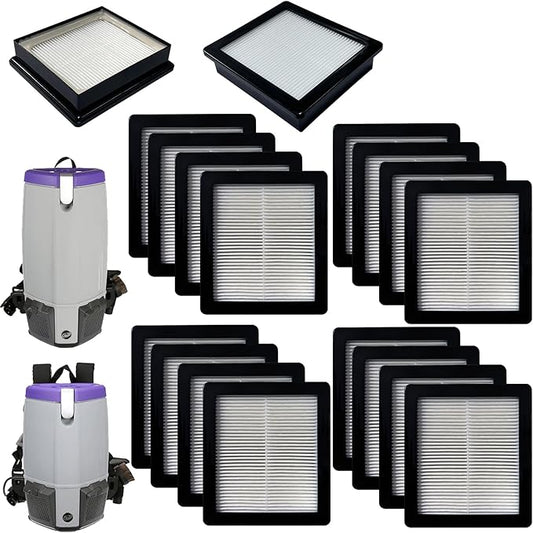 18 Pack 107315 HEPA Filter Compatible with Proteam Super Coach Pro 6, Pro 10, FS 6 & GoFree Flex Pro Backpack Vacuums