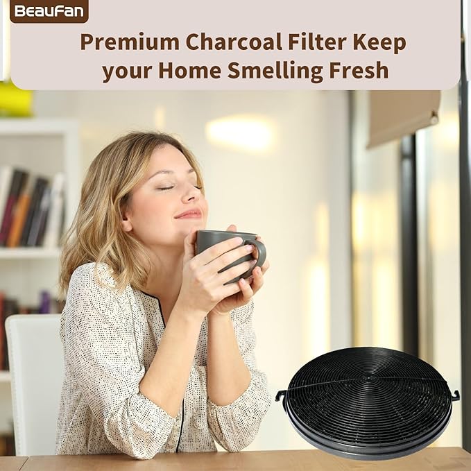 Set of 2 CF1 Charcoal Filters Compatible with Zline 42 Inch Hood KL3 & 30 Inch KB Models KB-36, KB-30, KE-36, KE-48, KL3-30, BSKBN(30), KE2i-36, KL2-30