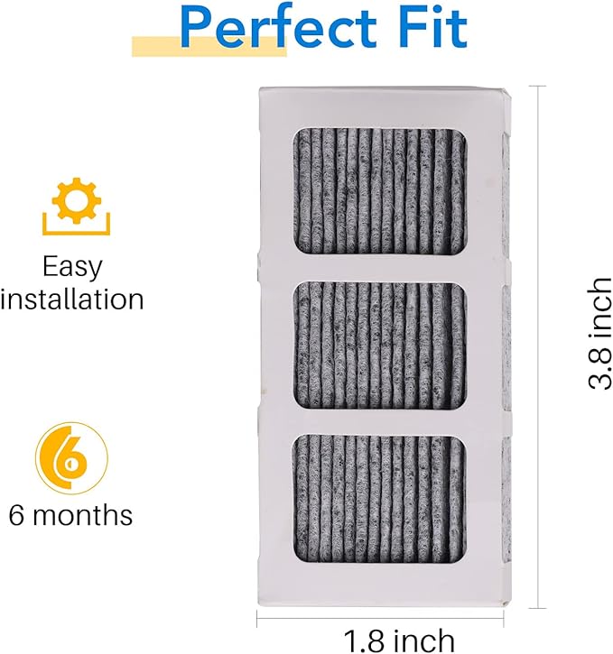 ICEPURE Refrigerator Air Filter Replacement for Pureair Ultra 2, Pure Air Ultra 2, Pureair Ultra ii, Electrolux 242047805 5303918847 PAULTRA2 PD00044143 PS12364179 EAP12364179 AP6285787 4582822, 4PACK