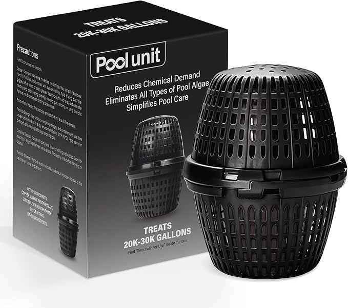 Pool Unit 20k-30k Gallons Black Replacement for Pool RX, Compatible with Mineral Cartridge Above Ground and Inground Pools Filter Replacement