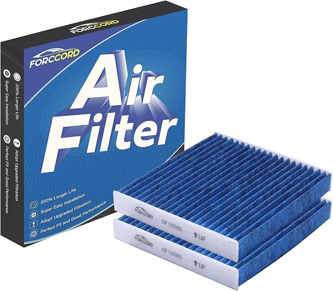 2-Pack Cabin Air Filter Fits for KIA Soul (2014-2019), Soul EV (2015-2017,2019) Activated Carbon Cabin Filter Replacement CP002 CF12002 Car Accessories