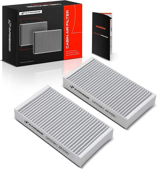 A-Premium 2-PC Cabin Air Filter with Activated Carbon Compatible with Mercedes-Benz GL320 2007-2009, GL350, GL450, GL550, G550, R320, R350, R500, R63 AMG, ML320, ML350, ML450, ML500, ML550, ML63 AMG