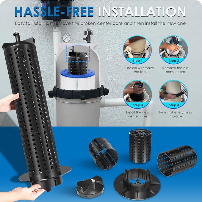 Yoursme 59053700 Center Core Replacement for Pentair Clean and Clear 100 and 125 Square Feet EC-160354 CCRP100 Pool/Spa Cartridge Filter