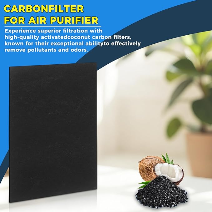 6 Pack Pre Filter A Replacement for Honeywell HPA300 Air Purifier, HRF-A300 Prefilter Kit Compatible with HPA300, HPA304, HPA3300, HPA5300, Pre-Cut Carbon Layer Pre-Filters
