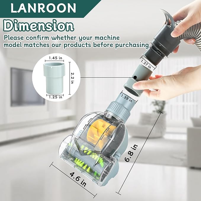 39883 Pet Turbo Brush Attachment Fit for Bissell Pet Hair Eraser 39883 3774F 3418 3402 3437F 4073L Vacuum, Fit for Bissell 2998 2999 2920 31259 3125 31258 3307 3125W Vaccum
