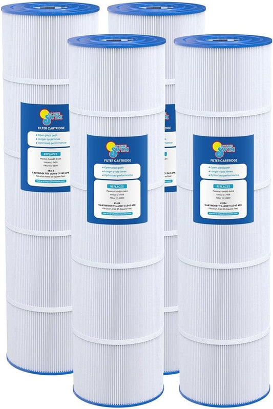 In The Swim Standard Pool Filter Cartridge 4-Pack Replacement for Jandy CL340 Filter