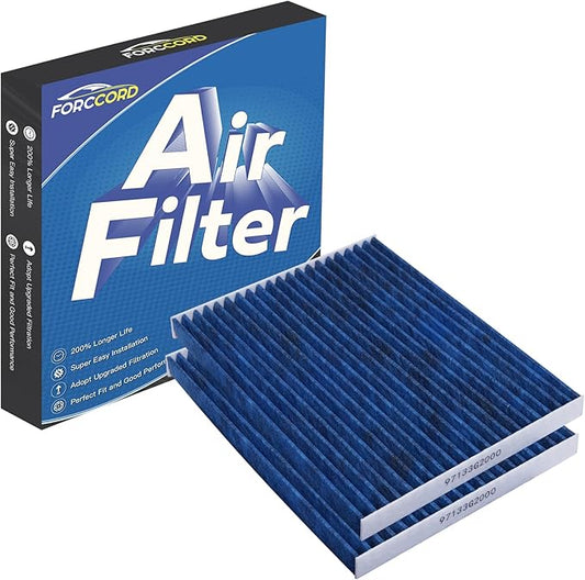 2-PACK HEPA Cabin Air Filter Fits for Hyundai Ioniq 1.6L(2017-22), Hyundai Ioniq/Kia Niro 1.6L(17-22), Kia Niro EV(19-22) Activated Carbon Cabin Filter Replacement for 97133G2000 Accessories