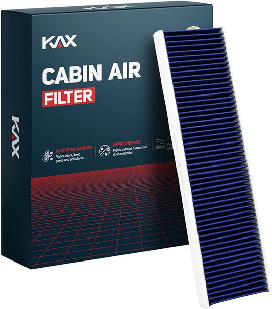 KAX Premium HEPA Cabin Air Filter with Dual Active Carbon, CF10733 Replacement for Mini Cooper 2007-2015, Countryman 2011-2016, Paceman 2013-2016, Strong Adsorption Passenger Compartment Air Filter