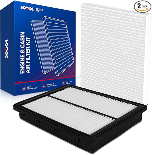 KAX Engine & Cabin Air Filter Kit, Replacement for Kia Sorento 2016-2020, Replace# CA11943 CF12161