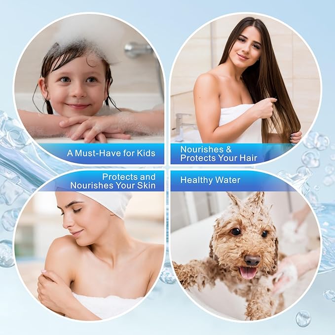 4 Pack 20 Stage Upgraded Shower Filter Replacement Cartridge, Universal Shower Filter for Hard Water, Removes 99% Chlorine and Chemicals, Universal Shower Filters Cartridge