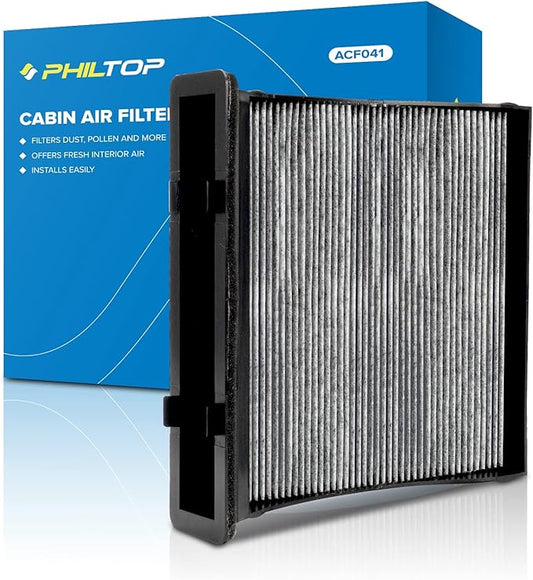 PHILTOP HEPA Cabin Air Filter w/Activated Carbon, Compatible with CF10930 Subaru Forester 2009-2018, Impreza 2008-2016, XV Crosstrek 2013-2015, Crosstrek 2016-2017, WRX 2015-2021, WRX STI 2015-2021