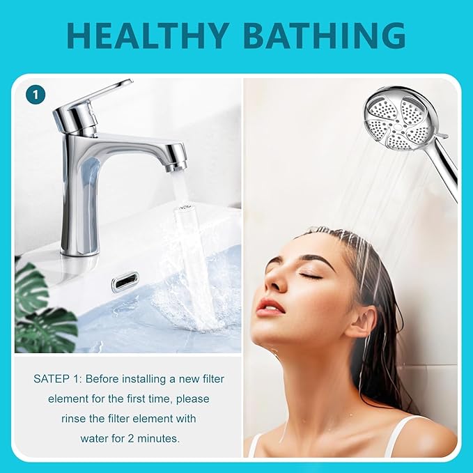 3 PACK Multi-Stage Filter Replacement Compatible with FEELSO 7 Spray Mode Filtered Shower Head.Water Replacement Filters for Handheld Shower Head，filters impurities, purifies water quality. (3)