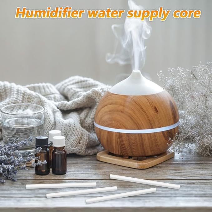 10 pcs Mini Humidifier Filter Stick, 5.9 Inch Cotton Filter Refill Sticks Mini USB Car Filters Replacement Parts for Small Portable Humidifier