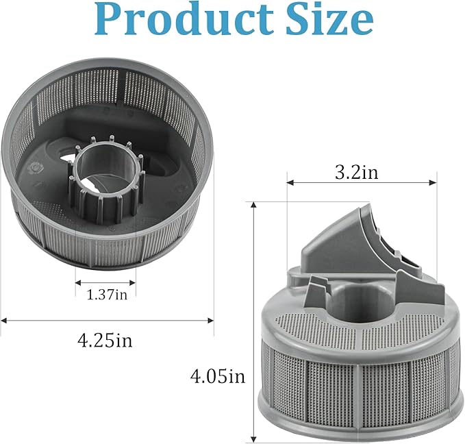 5304506533 Dishwasher Filter Base Replacement Fits For Frigidaire Kenmore Dishwashers, Replaces AP6036343 PS11770494 154775401 154252301 154332602 154775402 154252302