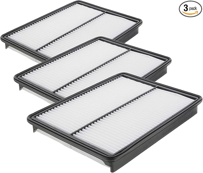 BOSCH 5605WS Workshop Engine Air Filter - Compatible with Select Hyundai Santa Fe, Santa-Fe Sport, Santa-Fe XL, Kia Sorrento (Pack of 3)
