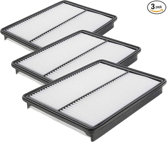 BOSCH 5605WS Workshop Engine Air Filter - Compatible with Select Hyundai Santa Fe, Santa-Fe Sport, Santa-Fe XL, Kia Sorrento (Pack of 3)