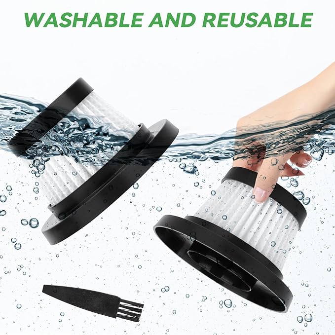 Vacuum Filter for Cordless Vacuum Cleaner as Seen on TV - Replacement HEPA Filter for Vac Compact Cordless Handheld Vacuum 18 Pack
