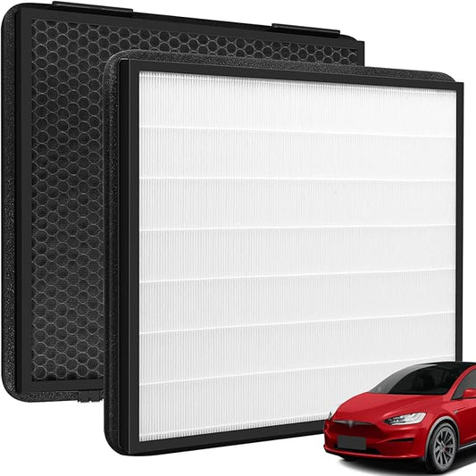 Cabin Air Filter for Tesla Model X Model S 2021-2026 HEPA Intake Air Filter Replacement with Activated Carbon, 1 Pack