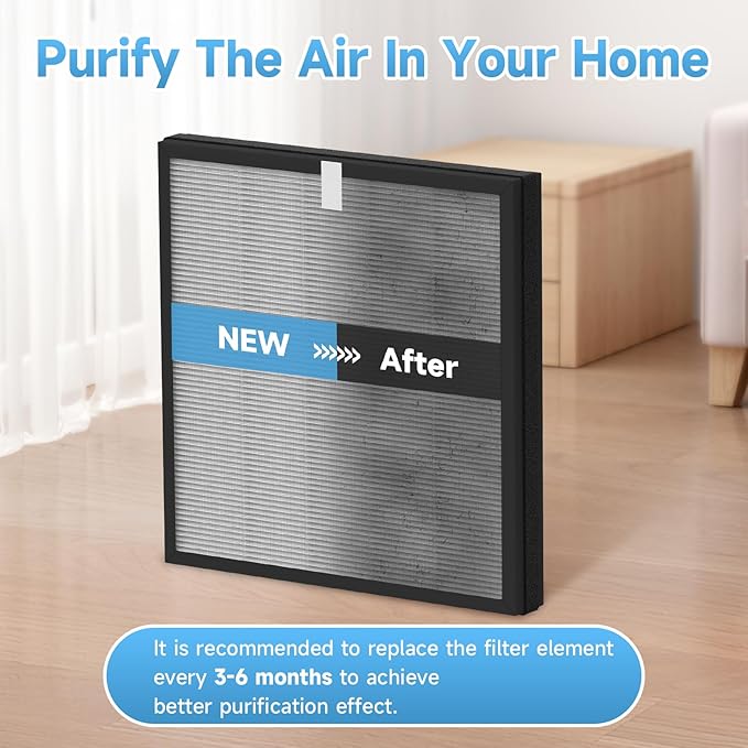 2-Pack MB-066 Replacement Filter Compatible with MB-066 Purifier, with Aromatherapy Tablets