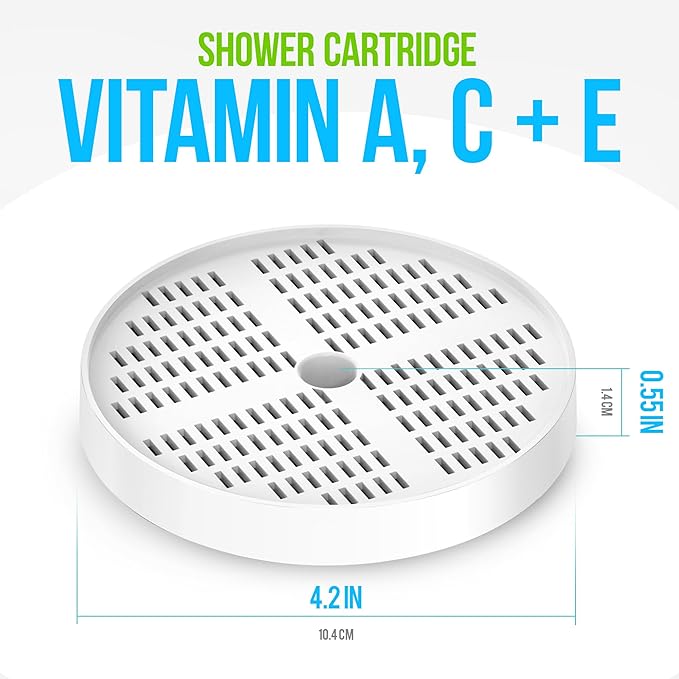 AquaHomeGroup Vitamin C + E + A Replacement Cartridge For Hexagon Shower Head