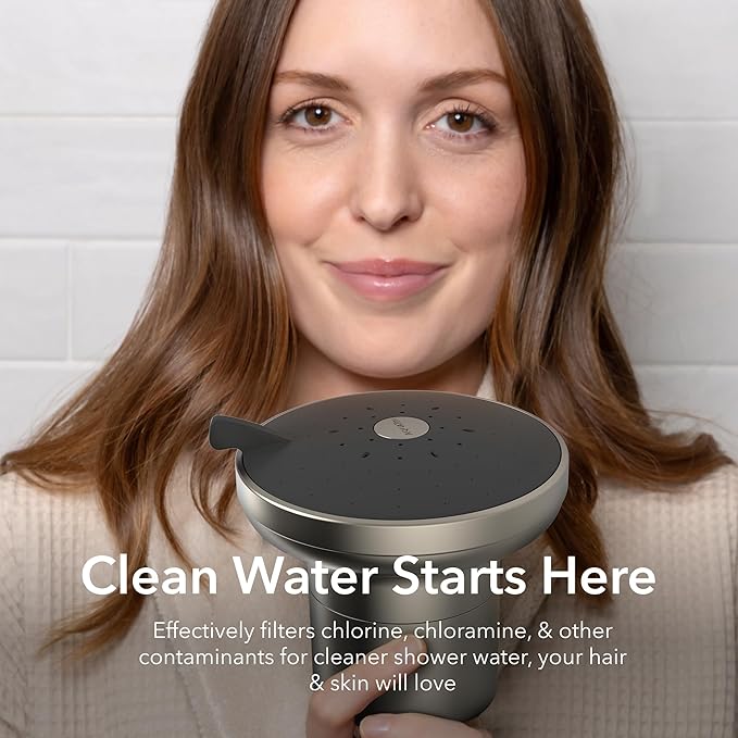 AquaTru Shower Filter High-Output Replacement Cartridge | Triple-Stage Filter Helps Reduce Chlorine, Chloramine, and Other Harmful Contaminants for Soft and Healthy Skin and Hair