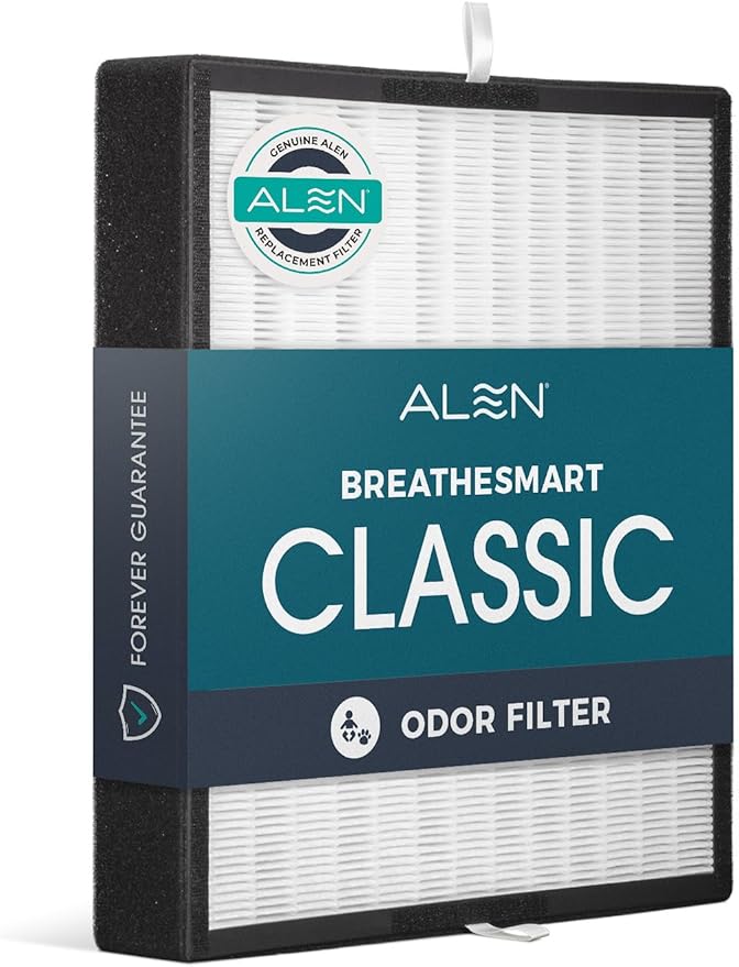 Alen Air Filter BF35-Odor Replacement HEPA Filter for BreatheSmart Classic Air Purifier - Captures Allergens & Mold + Pet Dander & Odors (1 Filter)