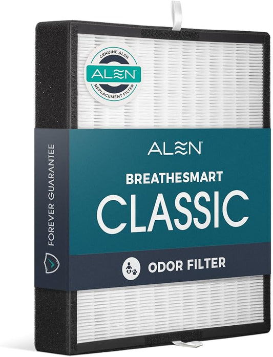 Alen Air Filter BF35-Odor Replacement HEPA Filter for BreatheSmart Classic Air Purifier - Captures Allergens & Mold + Pet Dander & Odors (1 Filter)