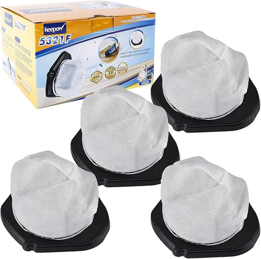 KEEPOW Vacuum Filter Replacement for Shark Cordless Handheld Vacuum SV780 SV75Z SV728N SV726N, Replacement Part# XF769, XSB726N (4 Pack)