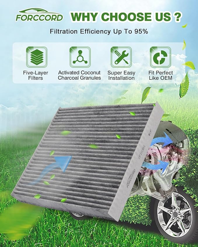 2-Pack HEPA Cabin Air Filter Fits for Mack Anthem Granite Pinnacle Trucks Cabin Filter Replacement AF56060 Accessories