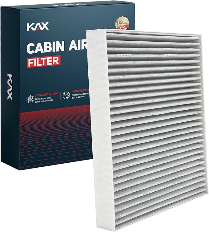 KAX HEPA Cabin Air Filter with Activated Carbon, CF10743 Replacement for Grand Caravan, Town & Country, Q50, Frontier, G37, Armada, TITAN, QX80, TITAN XD, G35, QX50, Q60, M35, Routan, EX35