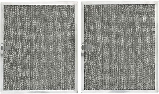 RHF0914 Aluminum Range Hood Filter - 9-7/8" x 11-11/16" x 3/8" - Reusable Grease Filter - Compatible with S97005683, S97017456, S99010152, RF82A, 97017455, WB2X3998, 4342003 - Pack of 2