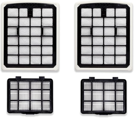 Vacuum Cleaner Filter Replacement Fit For Eureka NEN180 NEN186BL, Dust Cup Filters, Hepa Filters Fit For Eureka Bagless Canister Vacuum Cleaners (4pc-2Dustcup Filter &2 HEPA Filter)
