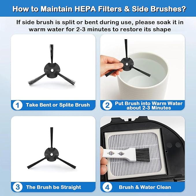 RV2310AE Replacement Parts for Shark Matrix AV2310AE RV2300S RV2320S UR2350AE (Not For RV2300), 1 Main Brushes, 1 Main Brush Cover, 1 Filter, 2 Sponge Filters, 1 Foam Filter, 4 Side Brushes