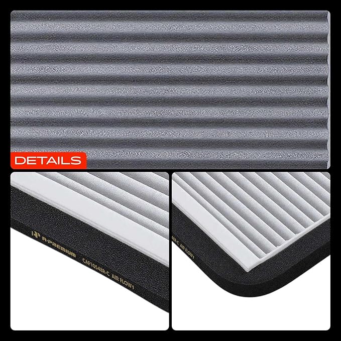 A-Premium Cabin Air Filter with Activated Carbon Compatible with Ford Escape 2007-2012 & Mazda Tribute 2008-2011 & Mercury Mariner 2007-2011, Replace# 7T4Z19N619B
