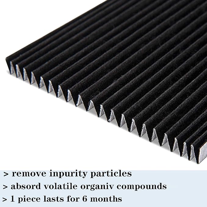 4 Pack Refrigerator Air Filter Replacement Carbon Activated Air Filter Compatible with Frigidaire and Electrolux Fridge, Replaces SCPUREAIR2PK, EAFCBF Replace 242061001, 242047804