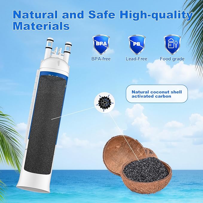 FPPWFU01 Water Filter Replacement Compatible with Frigidaire FPPWFU01, Electrolux FPPWFU01, PureAdvantage, PWF-1 FPPWFU01 PurePour Water Filter, Remove Impurities from Water (2-PCS)