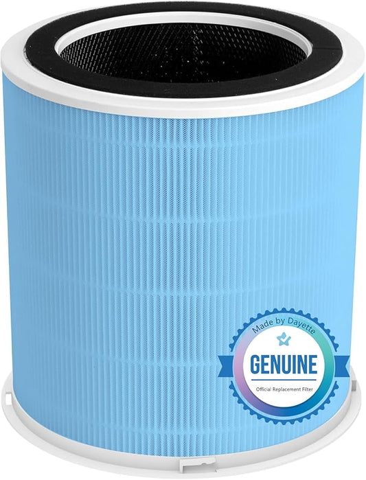 Smoke Wildfire Filter H14 Replacement Filter Compatible with DAYETTE Air Purifier AP401 AP402, 4-in-1 H14 Grade True HEPA, High-Efficiency Activated Carbon