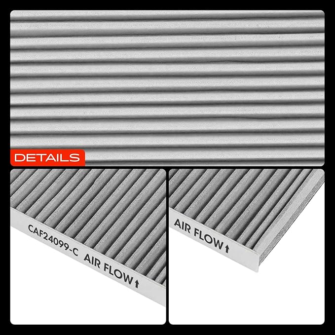 A-Premium Cabin Air Filter with Activated Carbon Compatible with Nissan LEAF 2023, 370Z 2009-2020, Z 2023-2025