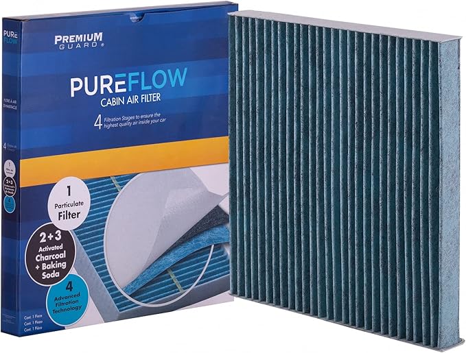 Pureflow Cabin Air Filter PC5519X | Fits 2006-2025 Honda Ridgeline, 2019-2025 Passport, 2003-2017 Accord, 2007-2016 CR-V, 2006-2015 Civic, 2009-2022 Pilot, 2005-2017 Odyssey