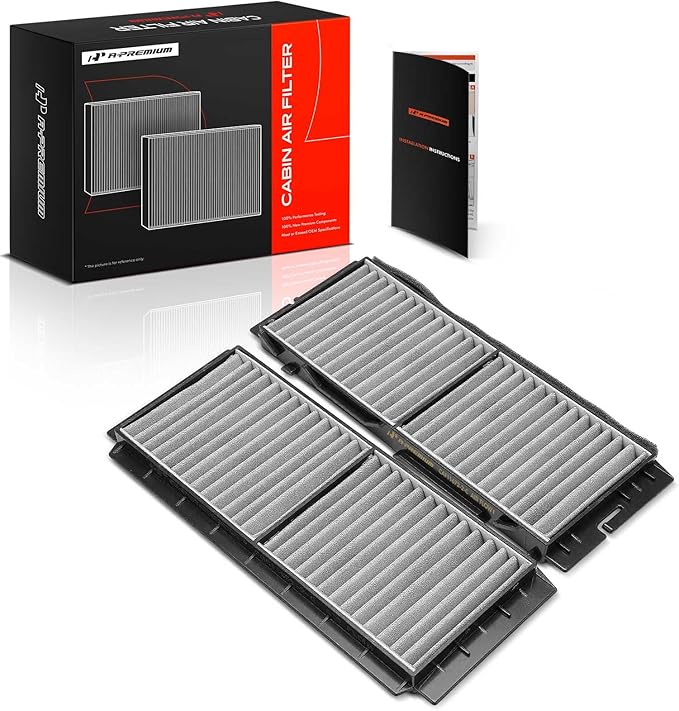 A-Premium 2-PC Cabin Air Filter with Activated Carbon Compatible with Mazda Models - 3 2010 2011 2012 2013