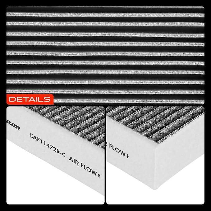 A-Premium Cabin Air Filter with Activated Carbon Compatible with BMW 320i, 320i xDrive, 328d, 328i, 330e, 330i, 330i xDrive, 335i, 428i, 430i, 435i, 440i, 228i, 230i, M2, M3, M4, ActiveHybrid 3, RWD