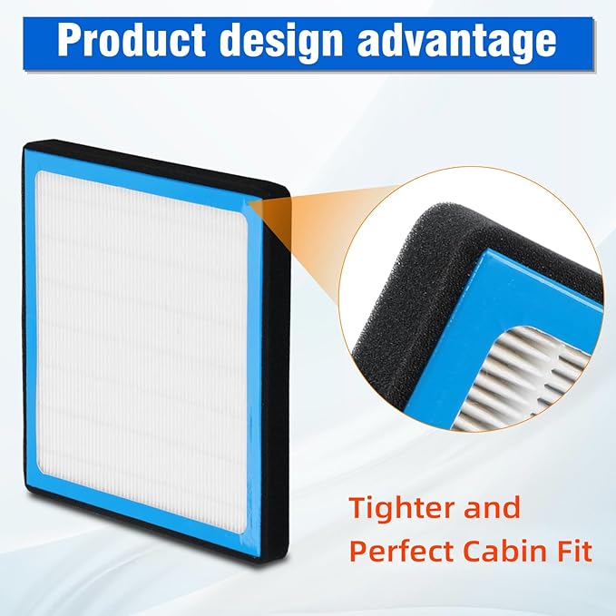 CF11966 Cabin Air Filter with Nutshell Activated Carbon Compatible with Chevy Silverado 1500 2500 3500 HD Cruze Equinox Tahoe Colorado Impala Malibu Blazer Traverse & Buick Cadillac GMC 2016-2025.