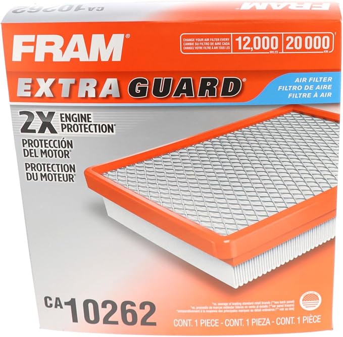 FRAM Extra Guard Air Filter, CA10262 for Select Ford and Lincoln Vehicles