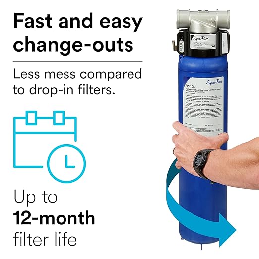 3M Aqua-Pure AP917HD Genuine Whole House Sanitary Quick Change Replacement Water Filter for AP903 System, Reduces Sediment, Chlorine Taste and Odor