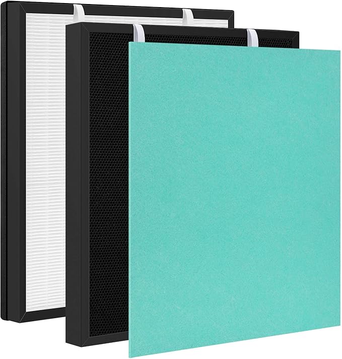 RFM80 Replacement Filter for Max Air Purifier (Model OVHM80), with 3-in-1 HEPA and High-Efficiency Activated Carbon Filter, Compared to Part #RFM80, 1 Set