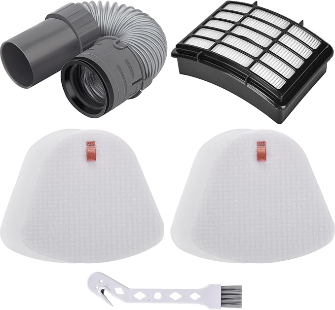 Anewise Vacuum Hose Filter Replacement Part for Shark Navigator Lift-Away Deluxe Vacuum NV352 NV350 NV351 NV380 UV440, 1 Nozzle Hose + 2 Pre-Felt + 1 Hepa Filter, Parts #193FFJ & XHF350 & XFF350