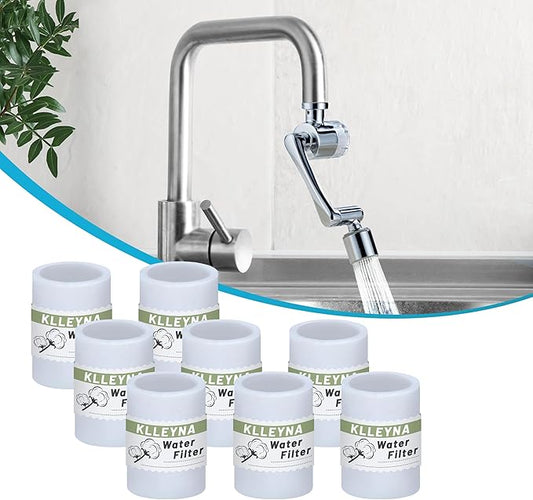 White Filter Replacements for Klleyna Filtered Faucet Extender Aerator(B0BXL7VV86) (8 PCS)