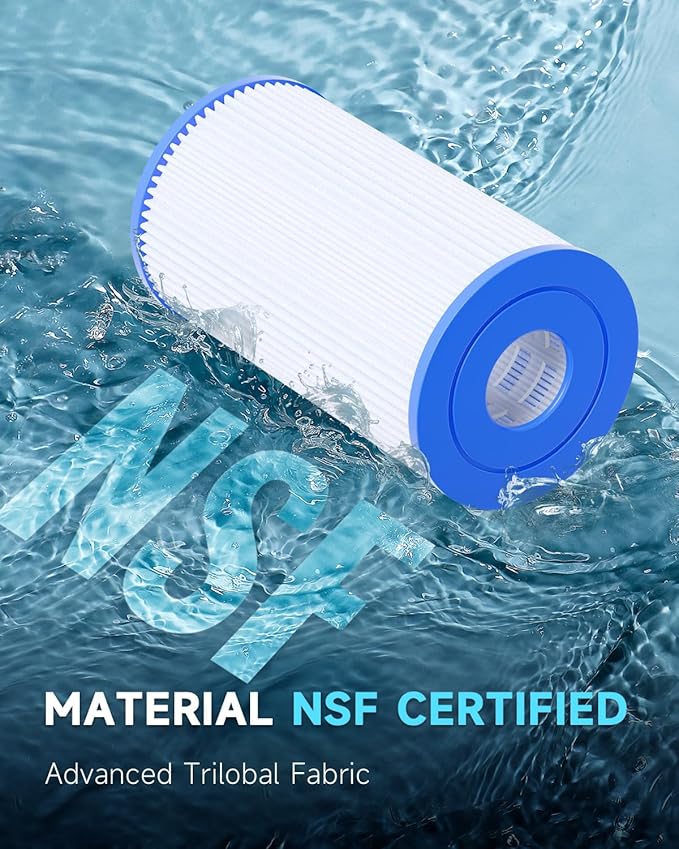 AQUALTRA Pool Filter B Compatible with 29005E Easy Set Swimming Pool Filter Cartridge, 10" x 5 3/4" Above Ground Pool Filters 3 Pack